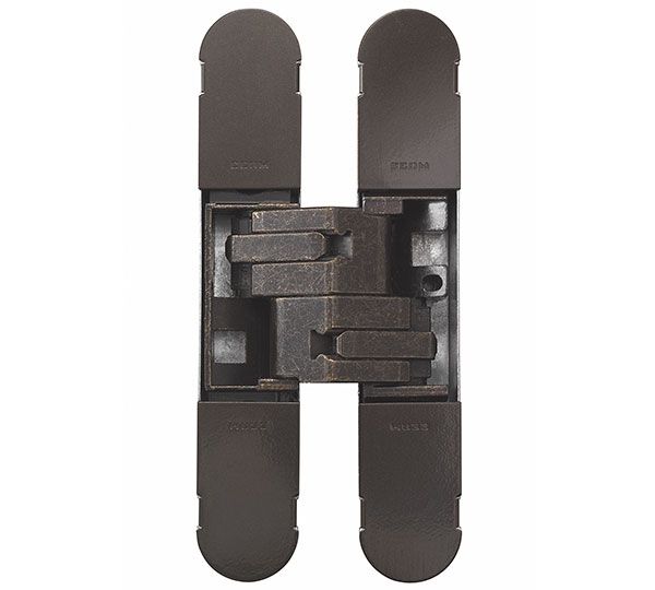 CEAM 3D Concealed Hinge 1129 - 100mm x 22mm - Bronze